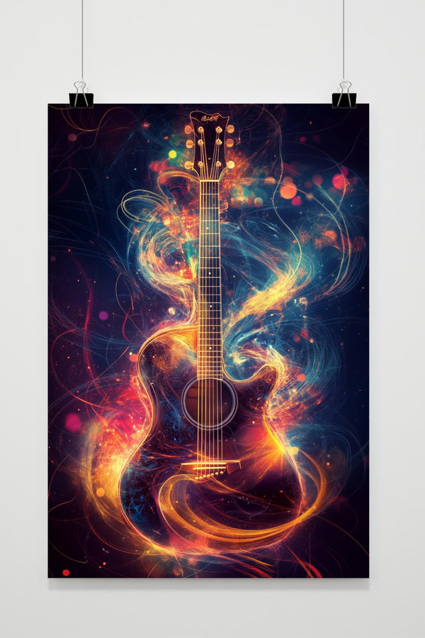 Akoestisch Gitaar poster