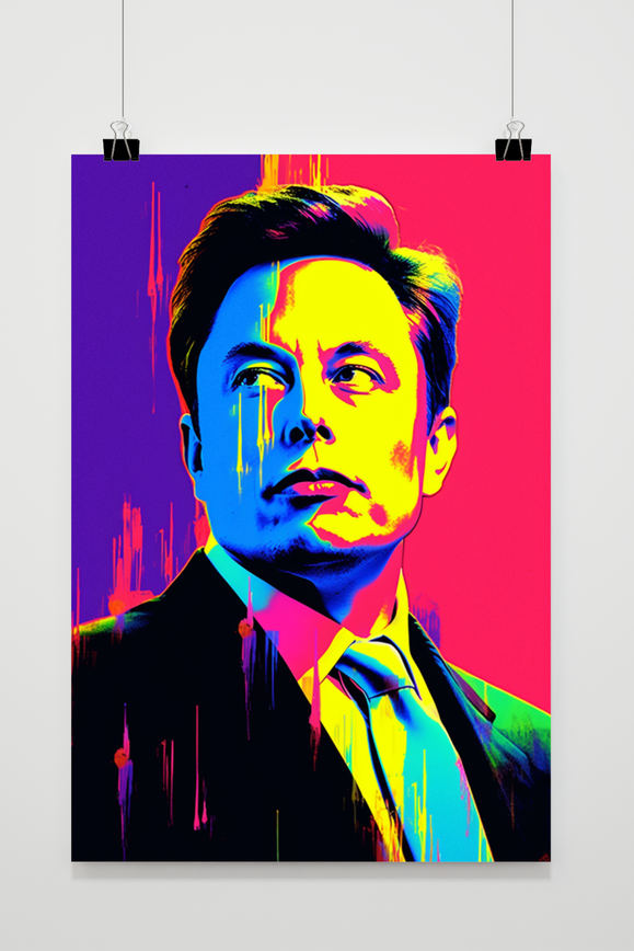 Póster Póster Elon Musk de 25 Artstreet