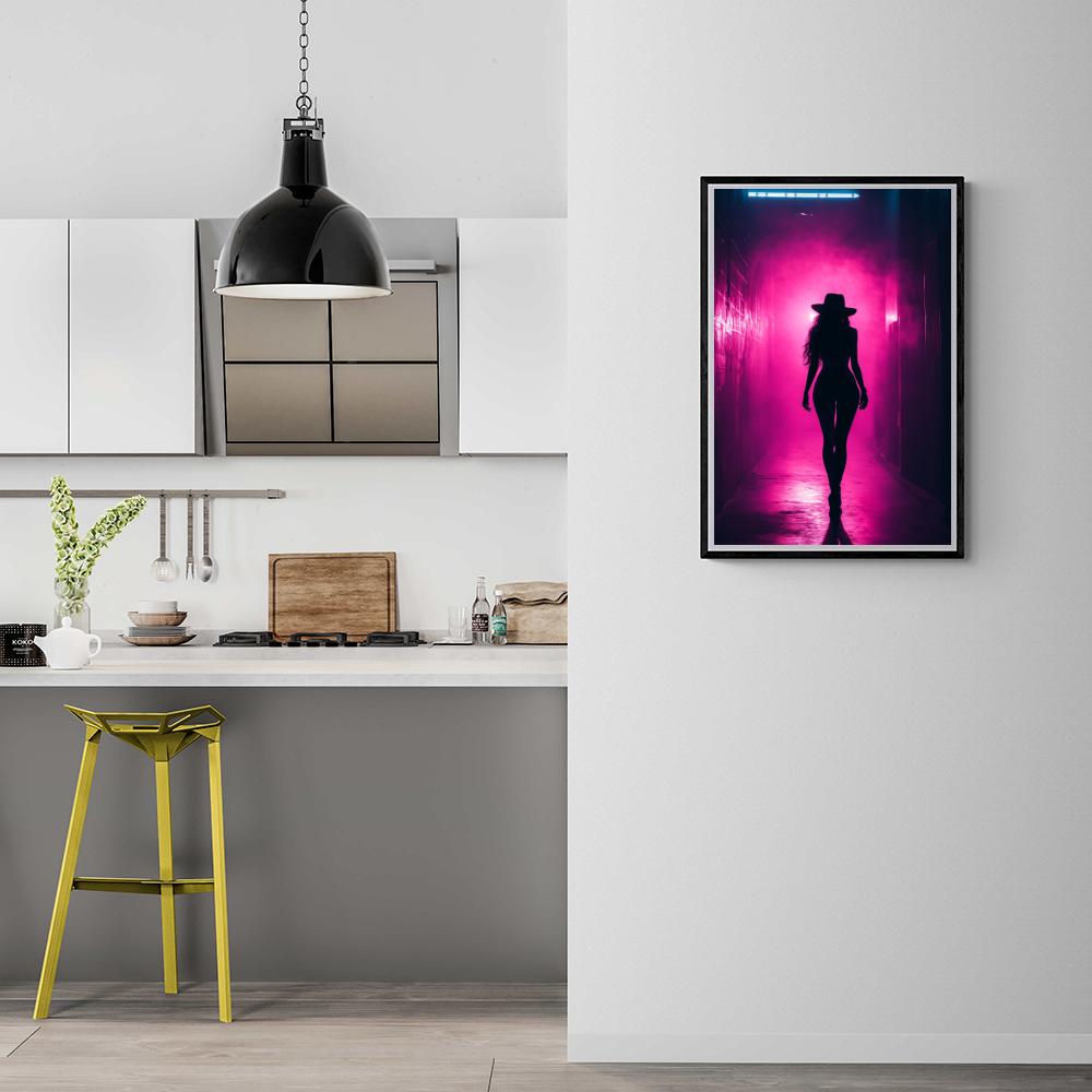 Mujer en el Callejón en un interior