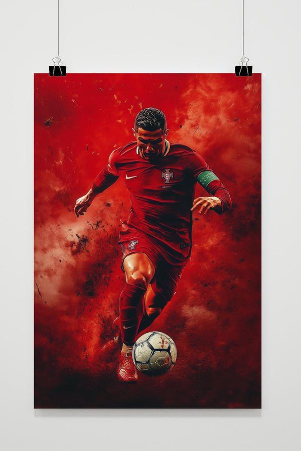 Cristiano Ronaldo Rood poster