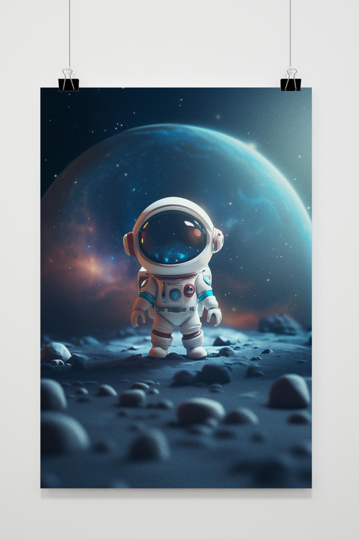 Affiche Astronaute Mignon de 25 Artstreet