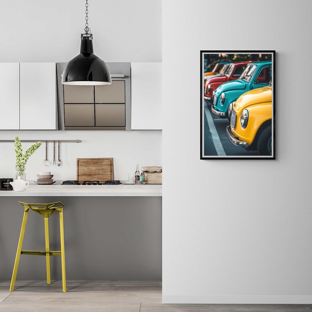 Auto's Kleurrijk dans un intérieur