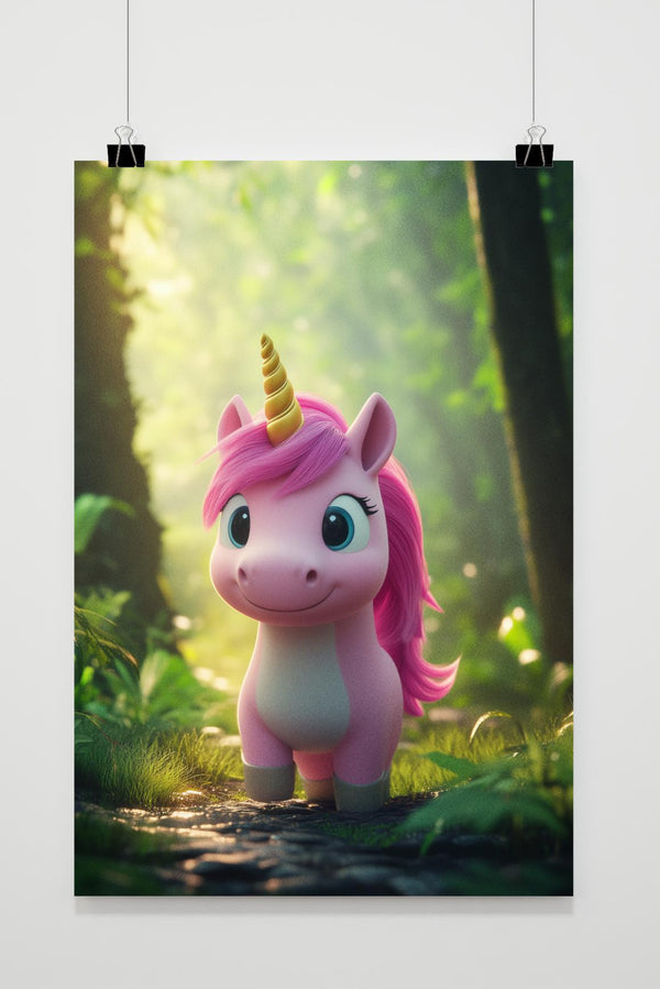 Einhorn Wald Poster