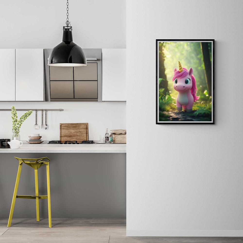 Licorne en Forêt dans un intérieur