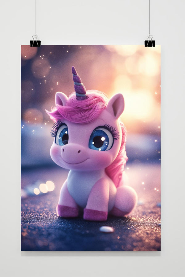Póster Unicornio Adorable