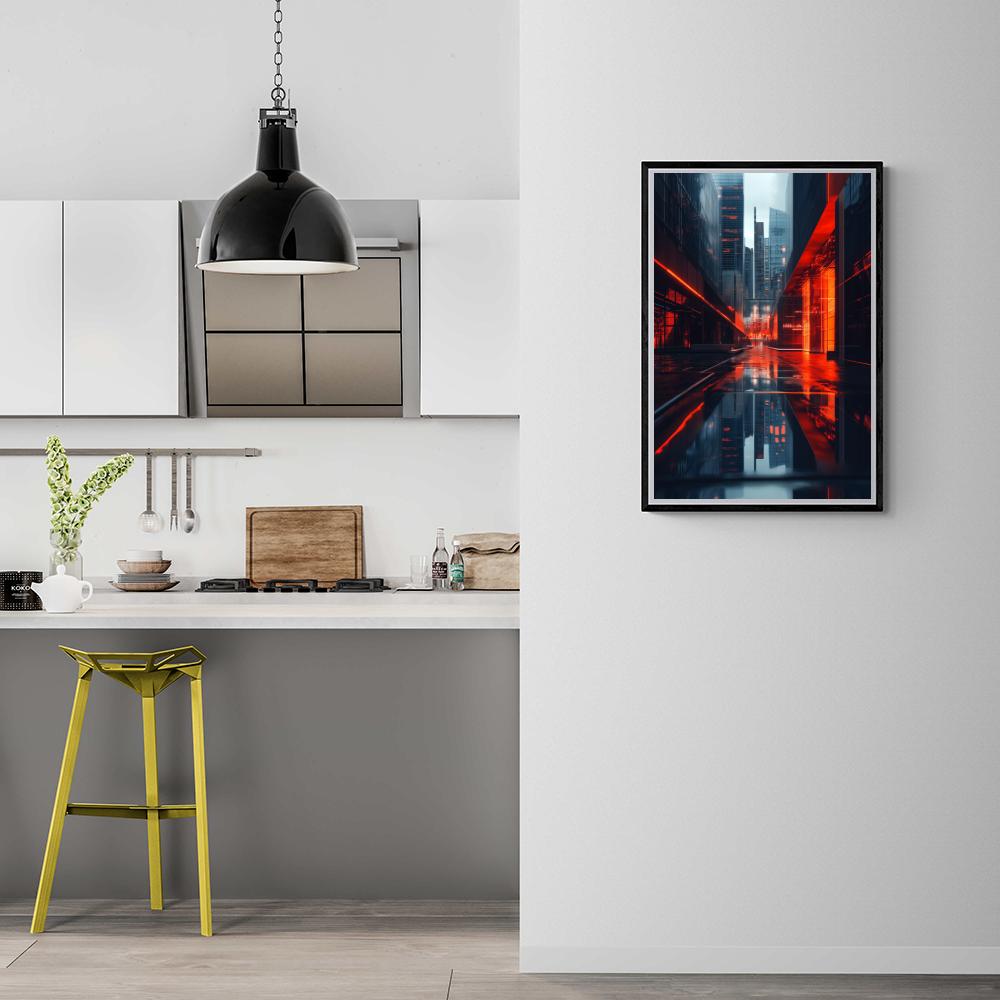 Ville Futuriste dans un intérieur