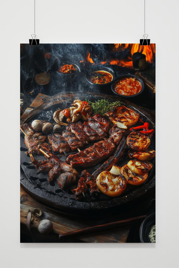 BBQ Koreaanse poster