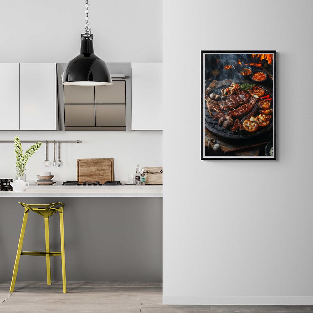 BBQ Coreana en un interior