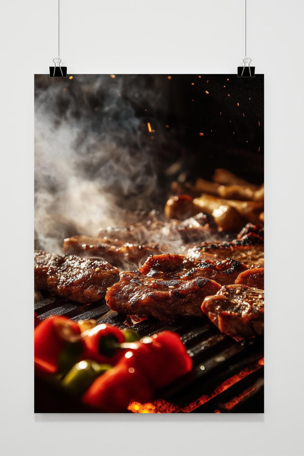 Póster Barbacoa