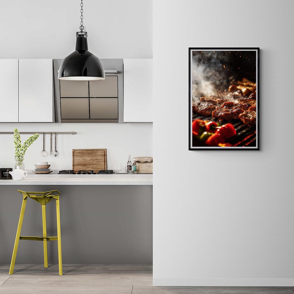 Barbecue dans un intérieur