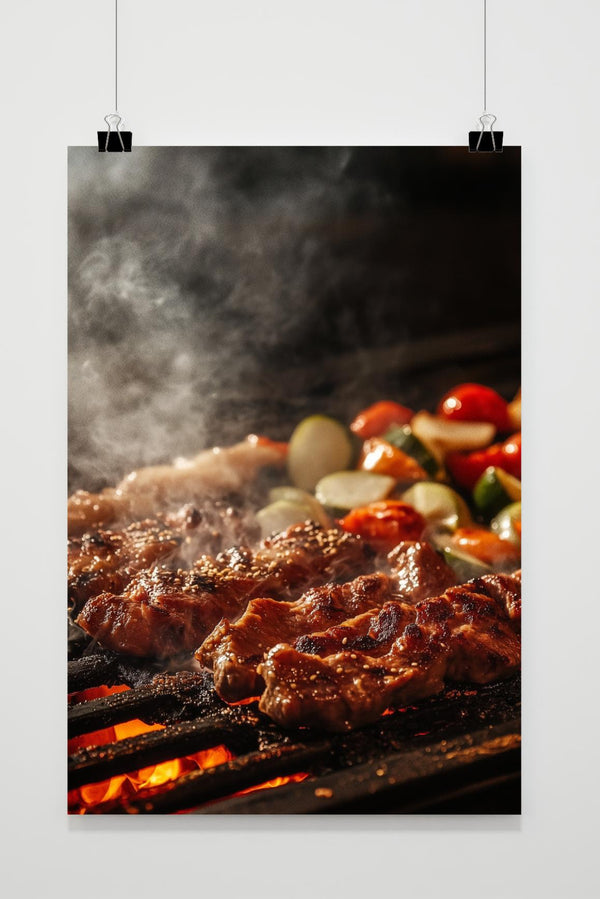 Póster Pinchos de Barbacoa