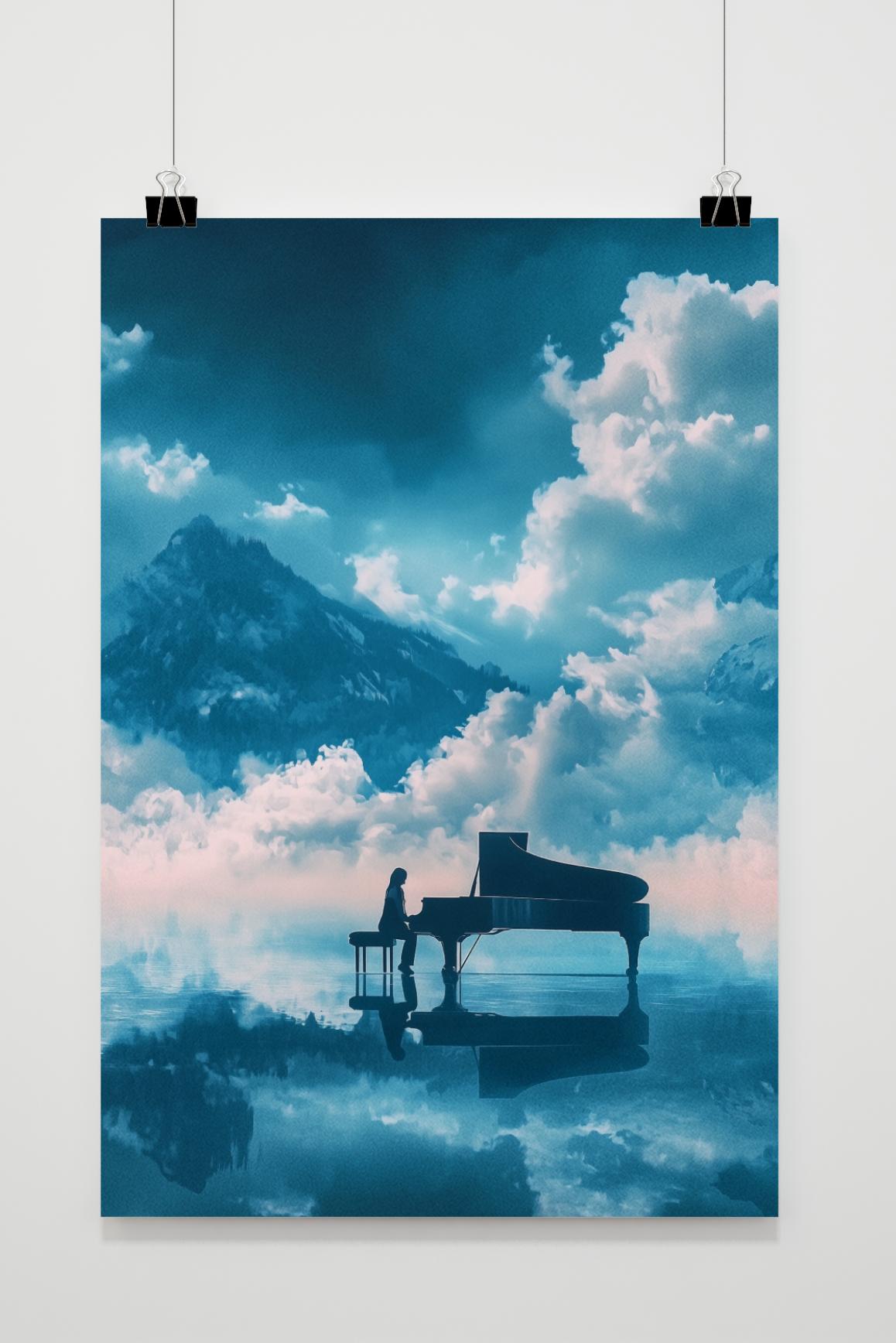 Affiche Pianiste de 25 Artstreet