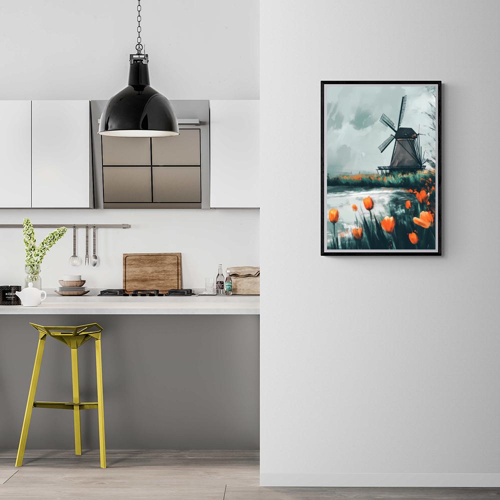 Tulipes Orange dans un intérieur