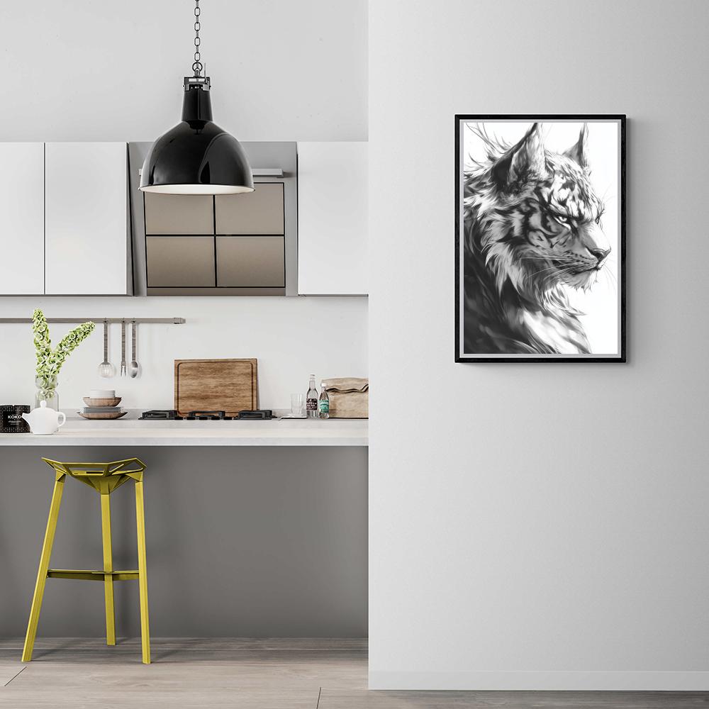 Tigre fantaisie dans un intérieur