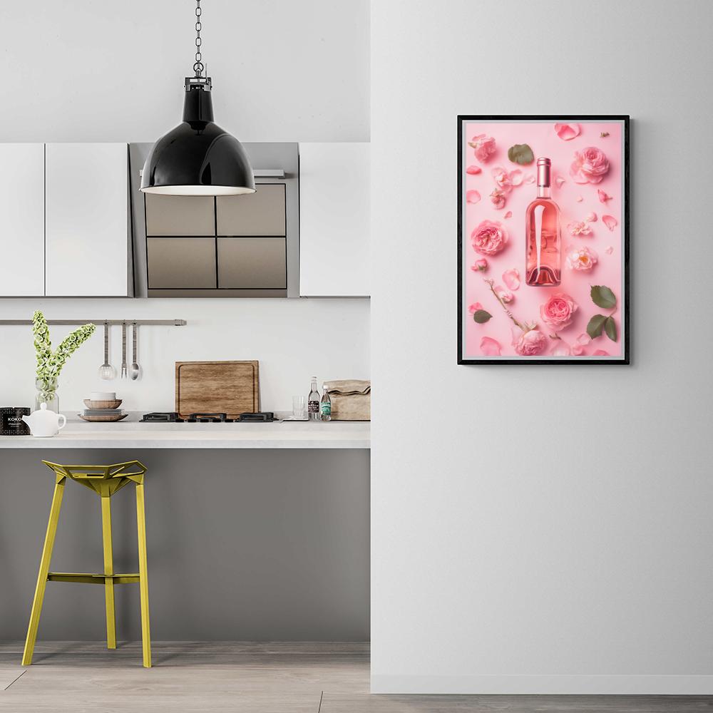 Rosé dans un intérieur