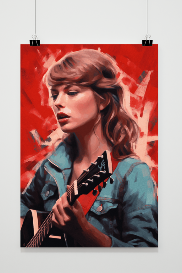Affiche Taylor Swift Guitare