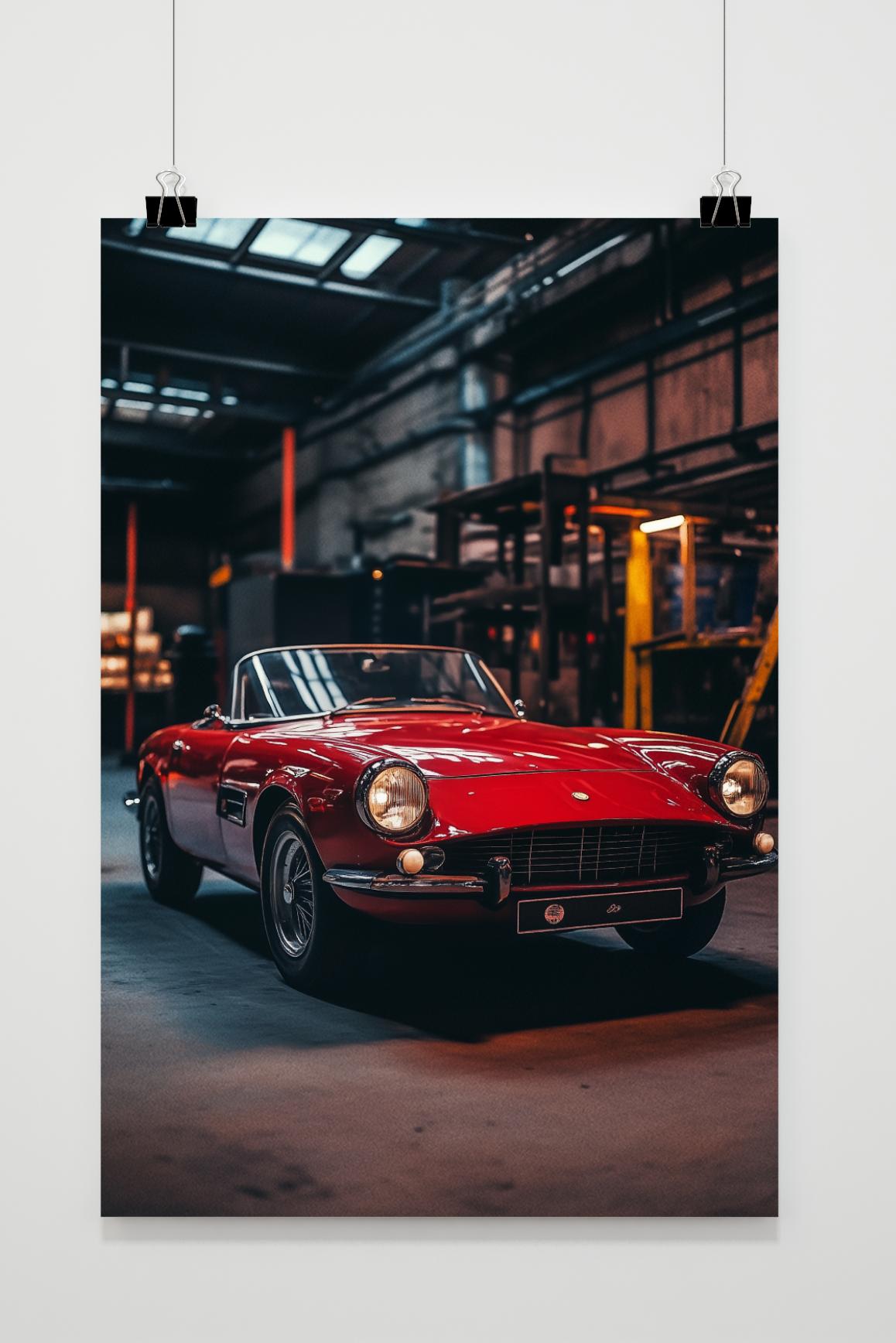 Póster Garaje de Coches de 25 Artstreet