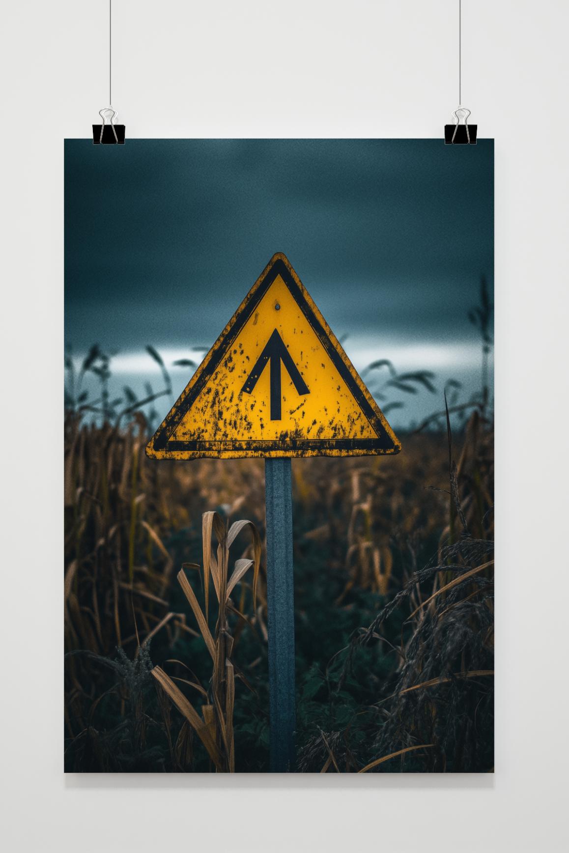 Affiche Panneau d'avertissement de 25 Artstreet