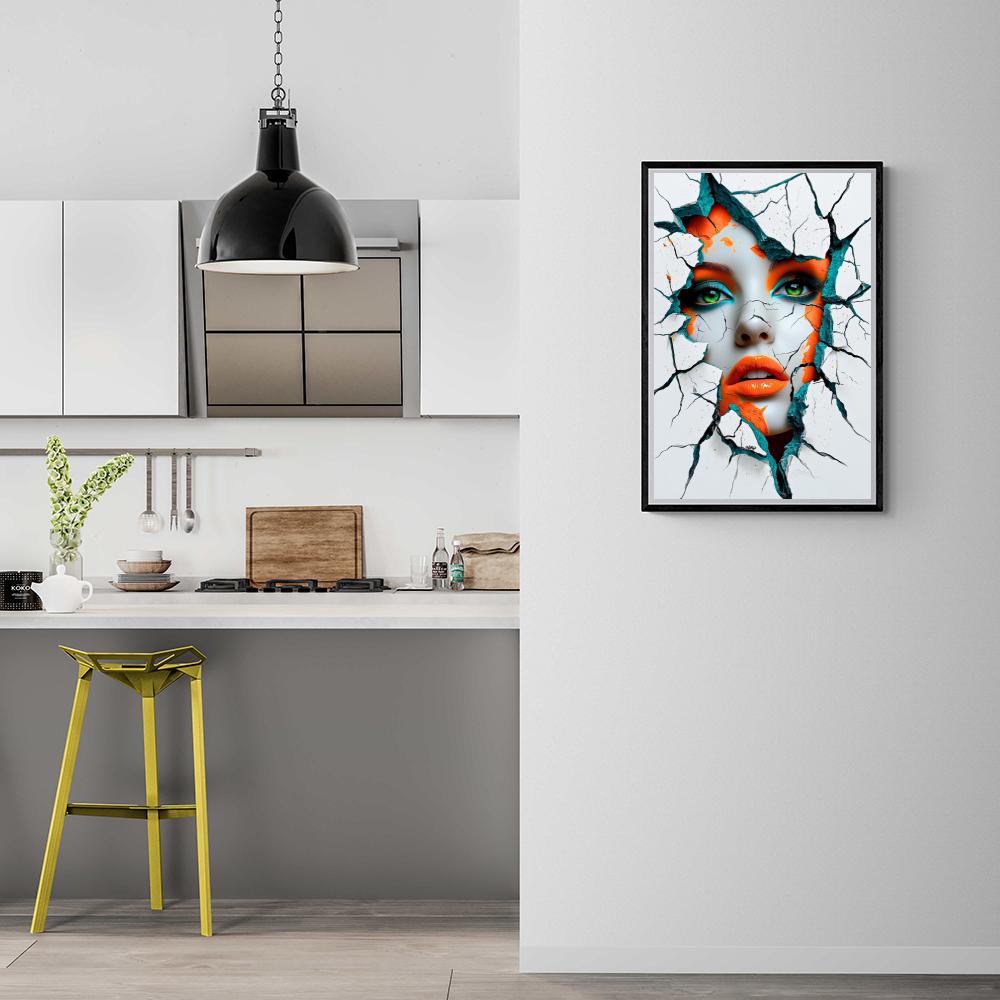 Mur Fissuré dans un intérieur