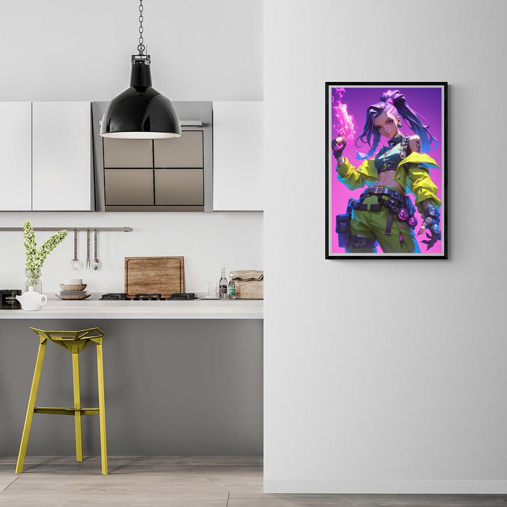 Fille Archère dans un intérieur