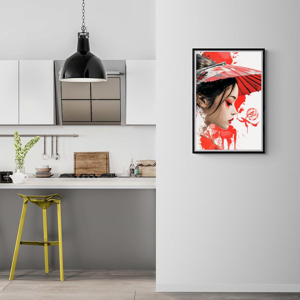 Fille Japonaise dans un intérieur