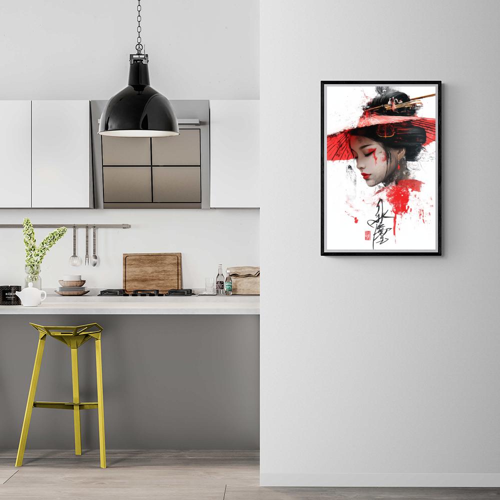 Portrait Japonais dans un intérieur