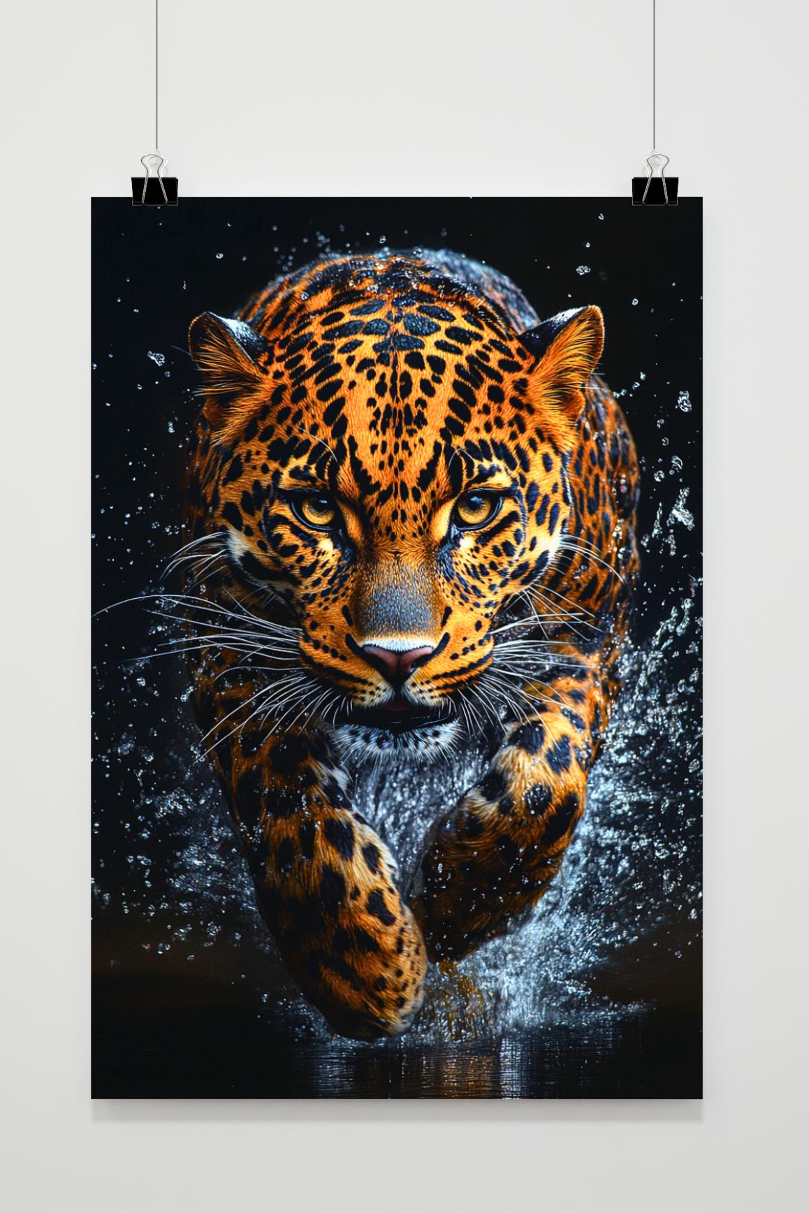 Affiche Léopard de 25 Artstreet