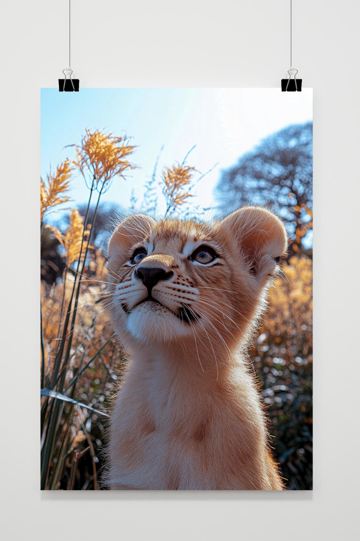 Affiche Lionceau de 25 Artstreet