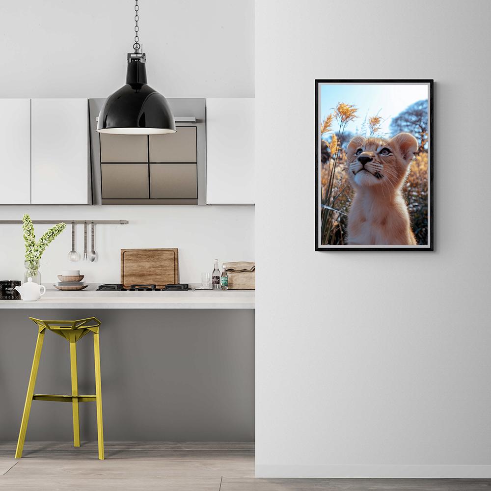 Lionceau dans un intérieur