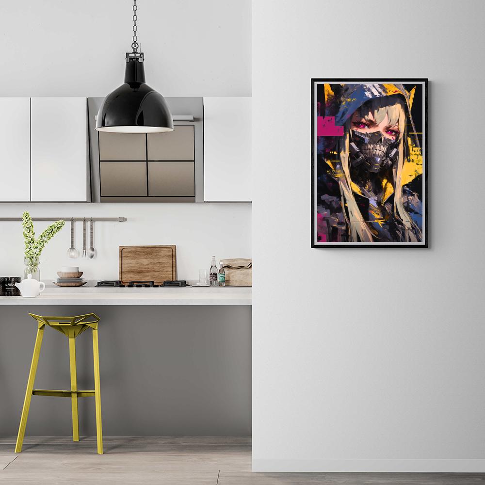 Masque de Crâne Femme dans un intérieur
