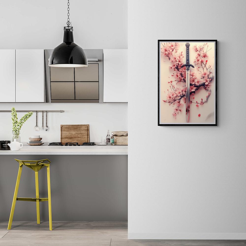 Épée Fleur de Cerisier dans un intérieur