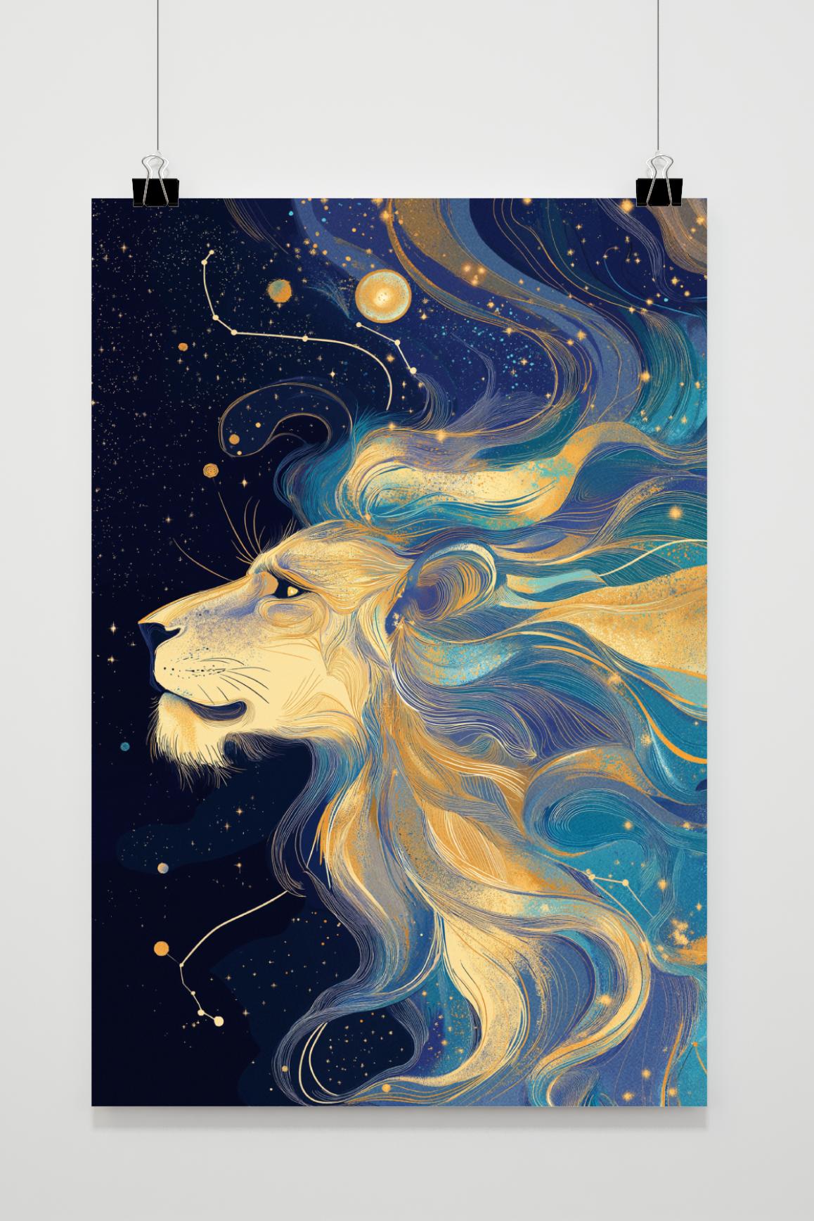 Póster Leo Astrología de 25 Artstreet