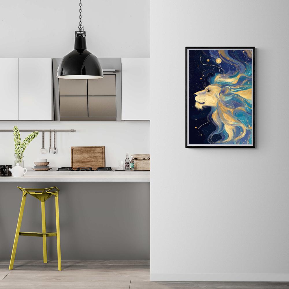 Leo Astrología en un interior