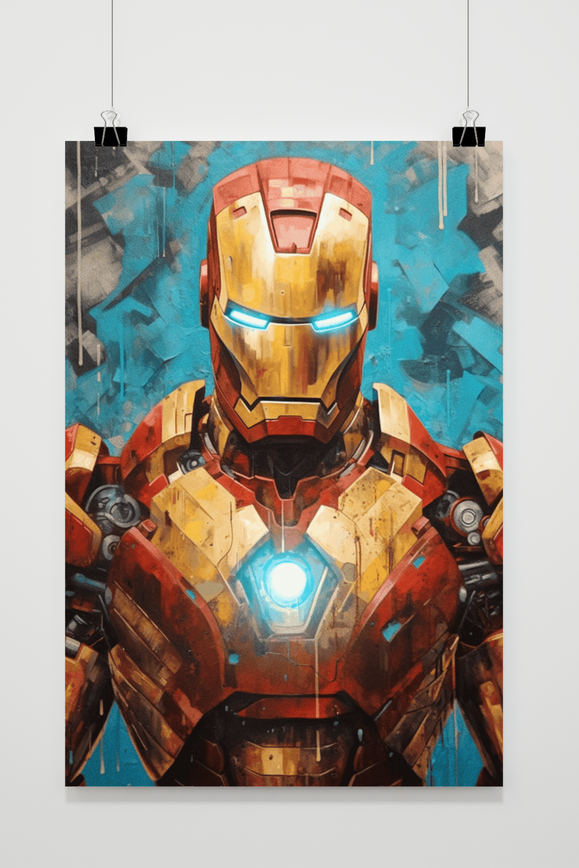 Póster Iron Man Abstracto de 25 Artstreet