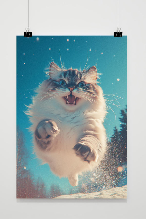 Wilde Katze Poster