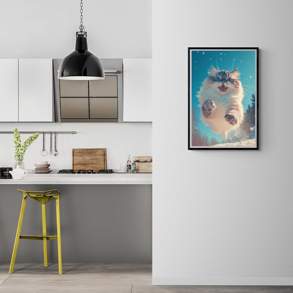 Chat Féroce dans un intérieur