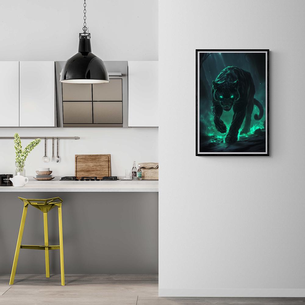 Panthère dans un intérieur