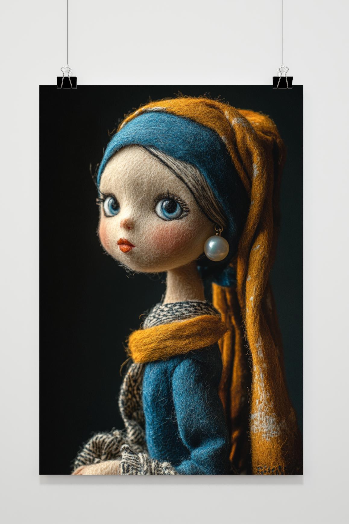 Affiche La Jeune Fille à la perle de 25 Artstreet
