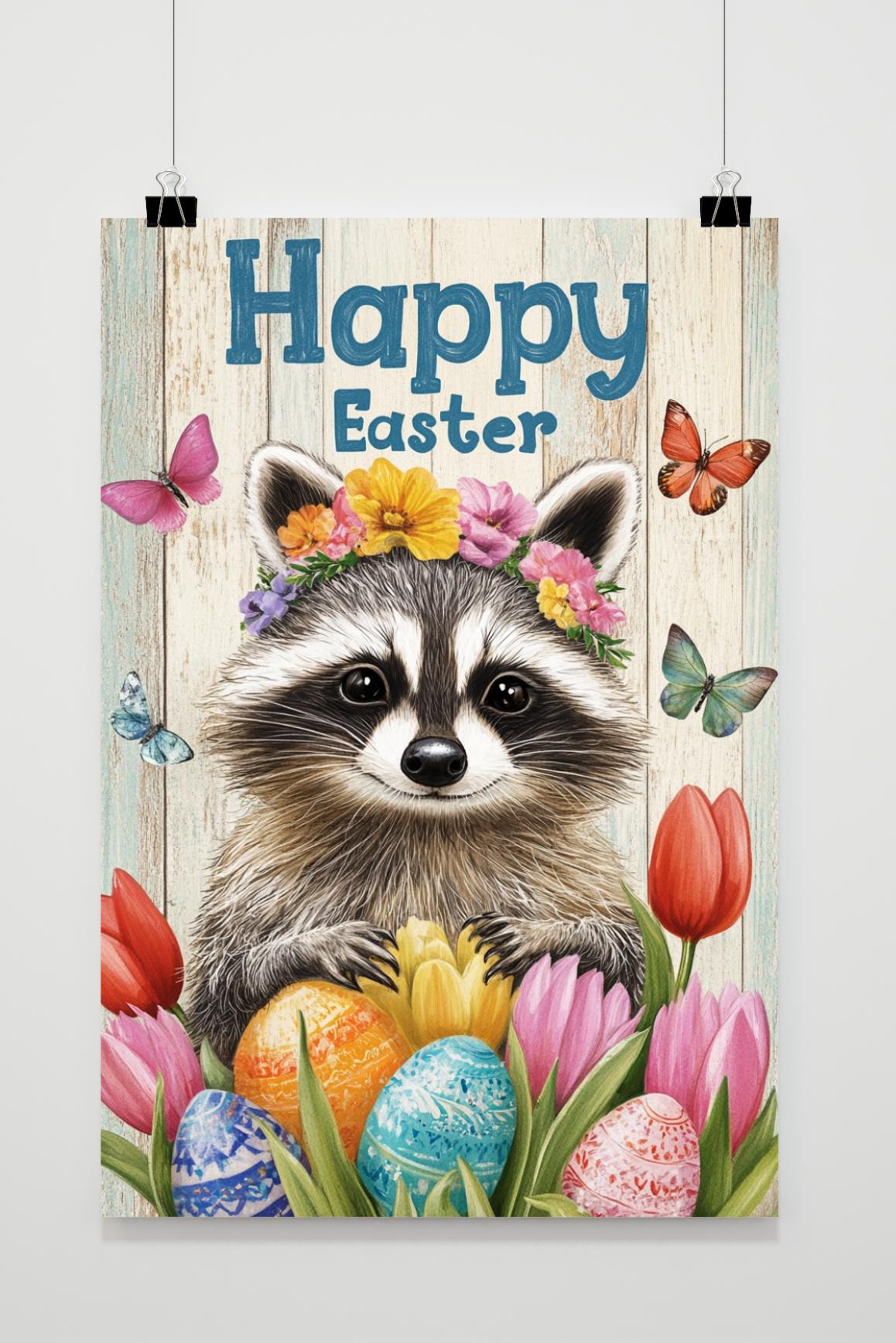 Affiche Raton Laveur de Pâques de 25 Artstreet
