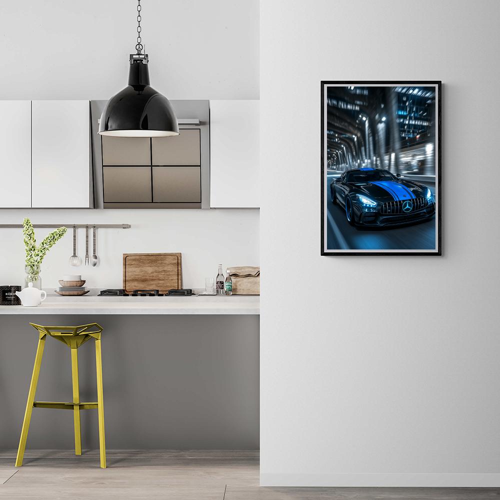 Mercedes dans un intérieur