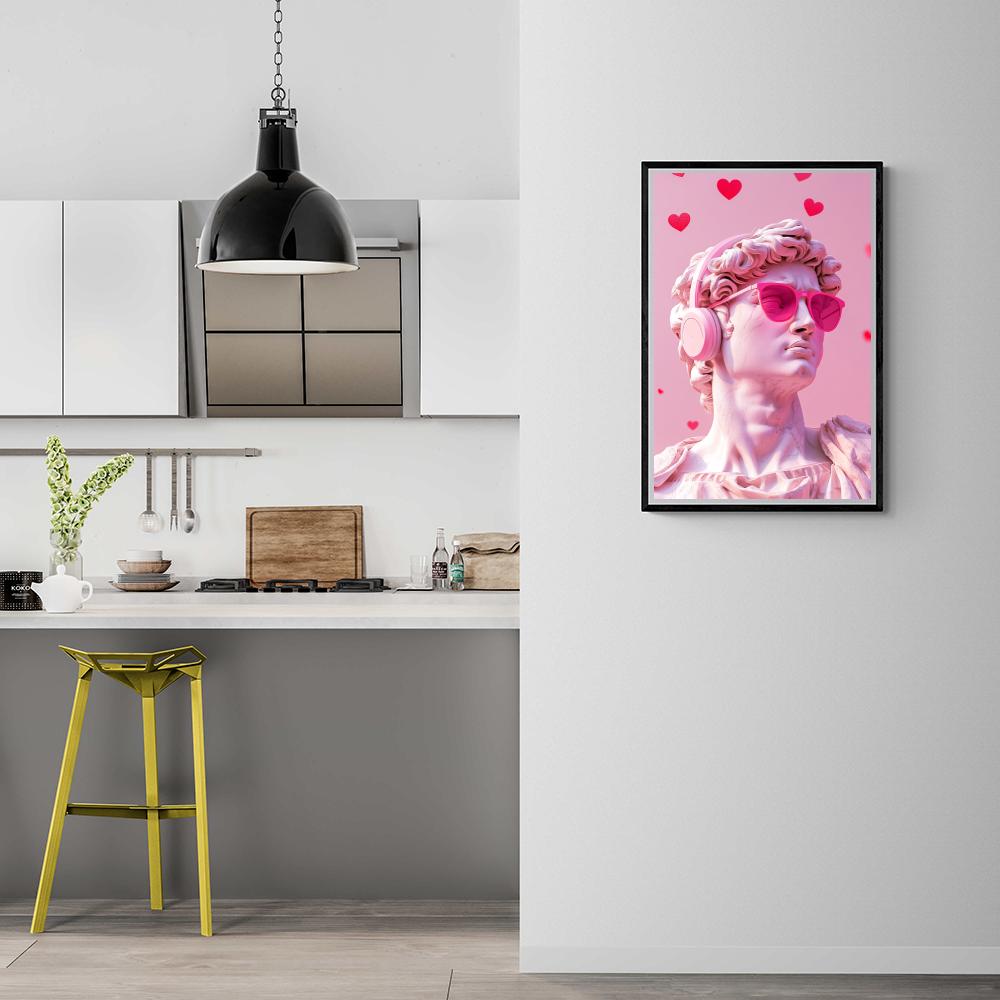 Dieu Grec Rose dans un intérieur