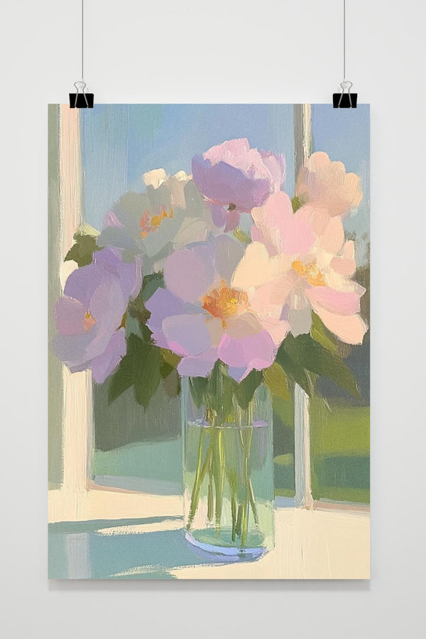 Bloemen Aquarel poster