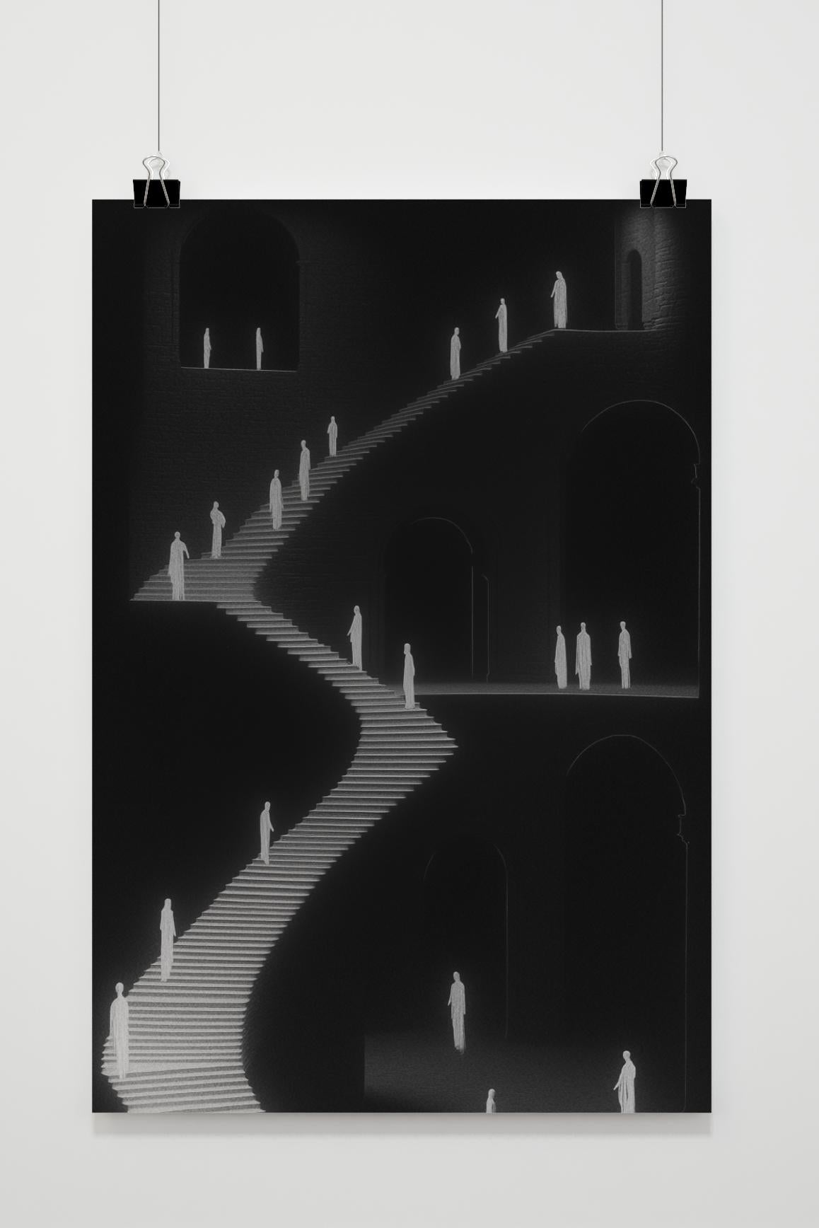 Affiche Escalier de 25 Artstreet