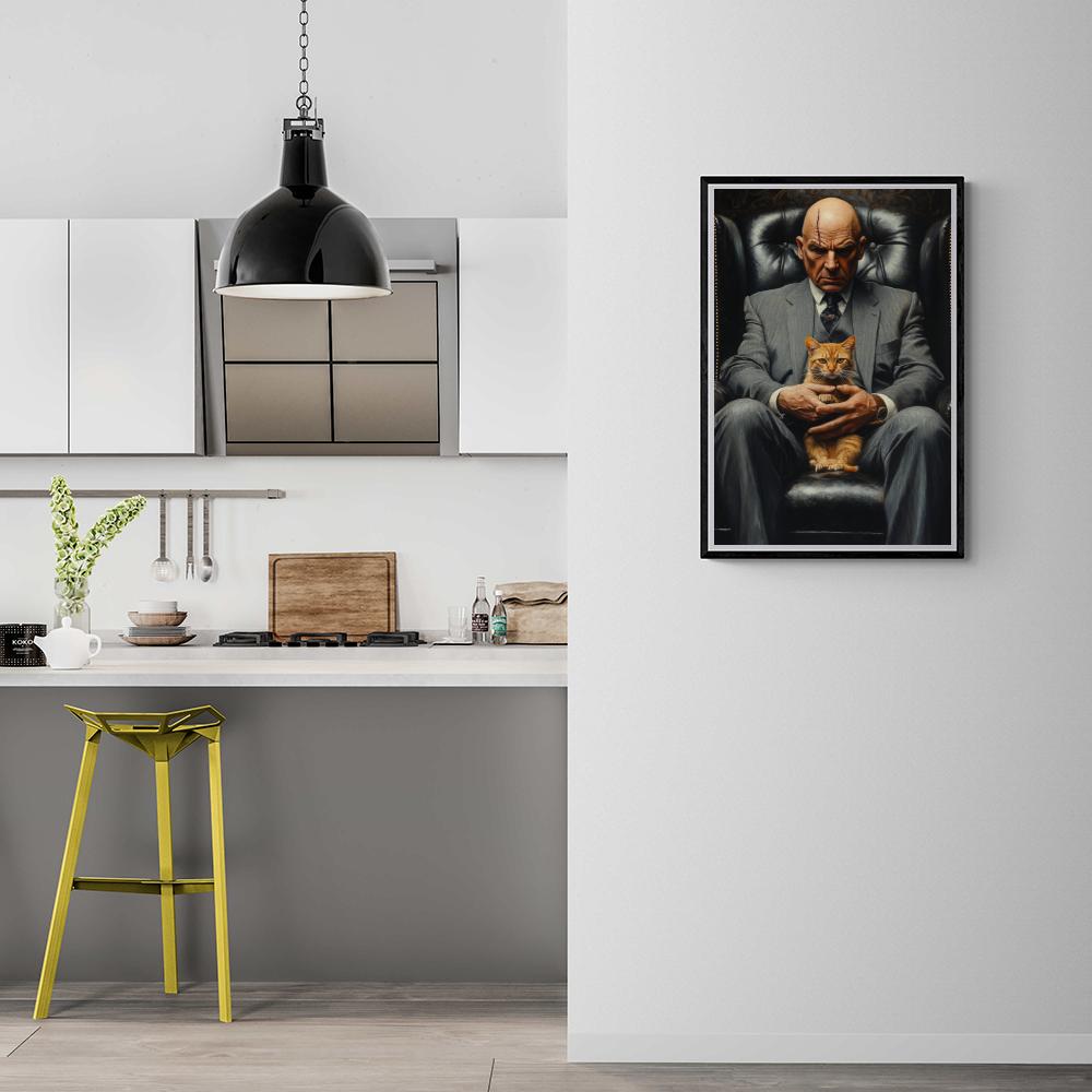 Professeur X dans un intérieur