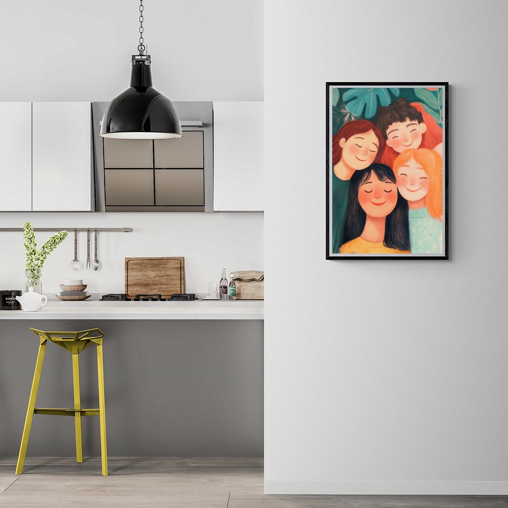 Famille dans un intérieur