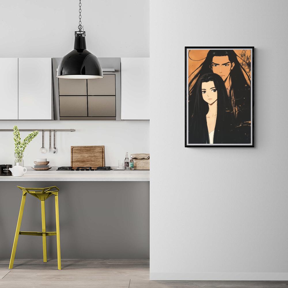 Couple Manga dans un intérieur