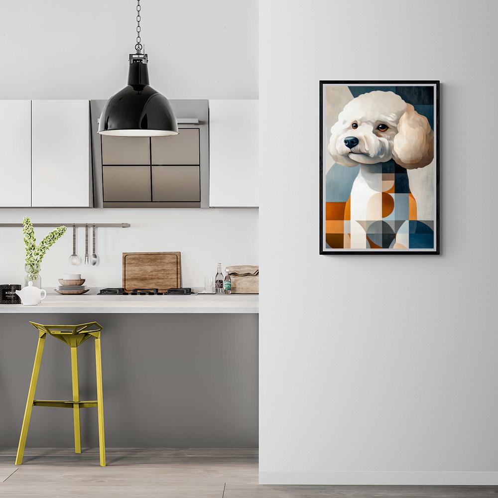 Bichon Frisé dans un intérieur