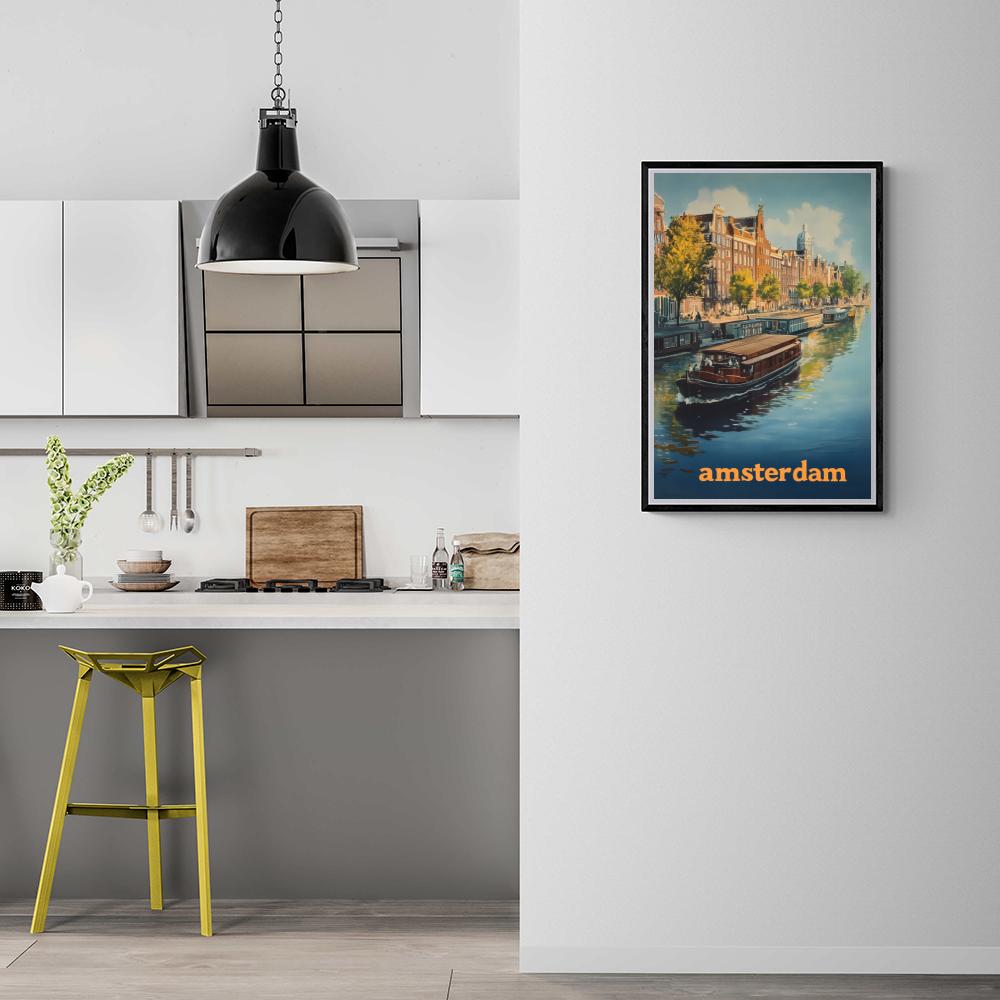 Amsterdam Bateau dans un intérieur