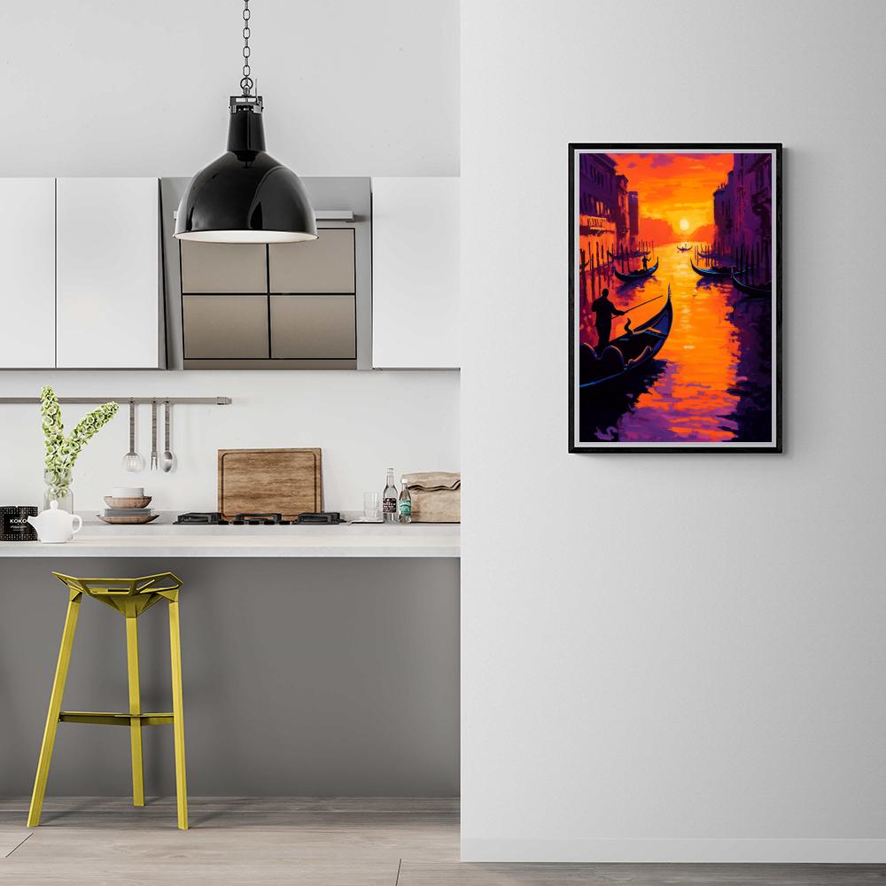 Canal de Venise dans un intérieur