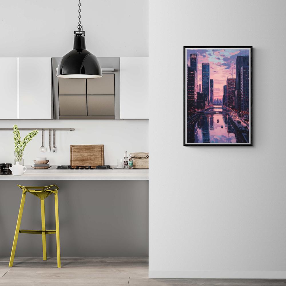 Paysage Urbain Onirique dans un intérieur